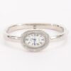 Oval Crystal Cuff Watch – Sparkling Oval Dial