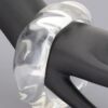 Acrylic Bangle – Textured Transparent Style