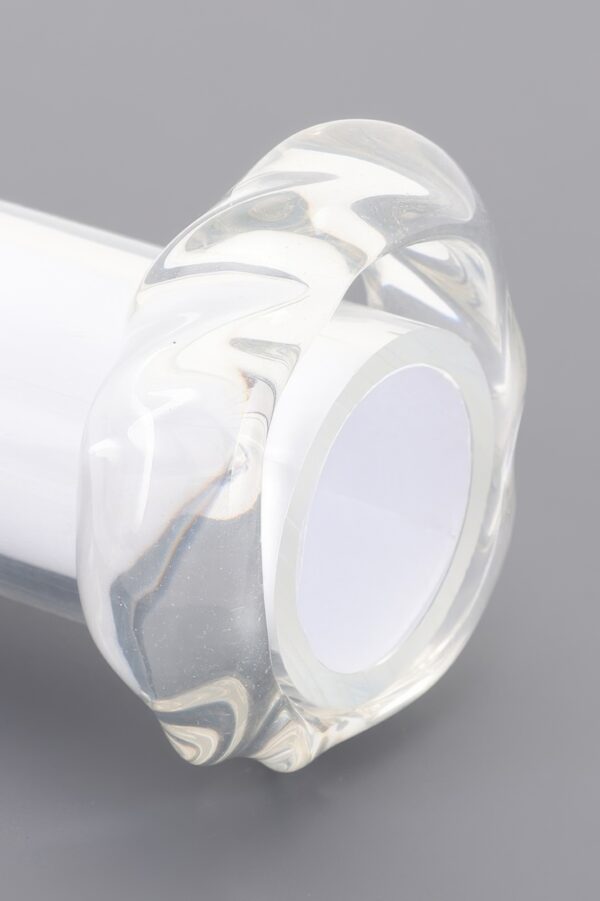 Acrylic Bangle – Textured Transparent Style