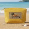Holiday Patch Cosmetic Pouch – Vintage Palm Tree Accent