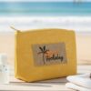 Holiday Patch Cosmetic Pouch – Vintage Palm Tree Accent