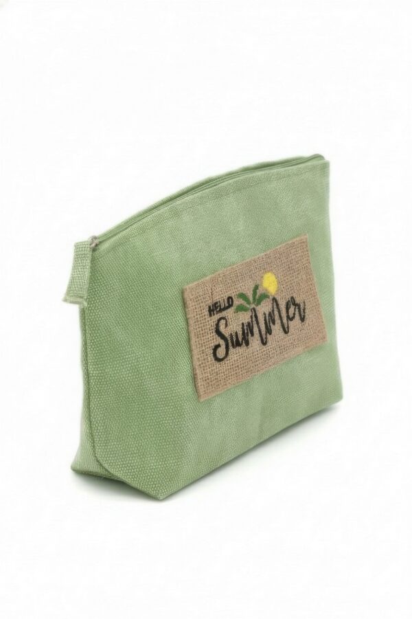 Holiday Patch Cosmetic Pouch – Vintage Palm Tree Accent