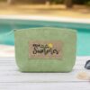 Holiday Patch Cosmetic Pouch – Vintage Palm Tree Accent