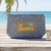 Holiday Patch Cosmetic Pouch – Vintage Palm Tree Accent