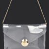 Clear PVC Clutch with Statement Metal Buckle