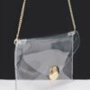 Clear PVC Clutch with Statement Metal Buckle
