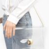 Clear PVC Clutch with Statement Metal Buckle