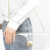 Clear PVC Flap Clutch with Metal Trim