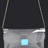 Clear PVC Flap Clutch with Metal Trim