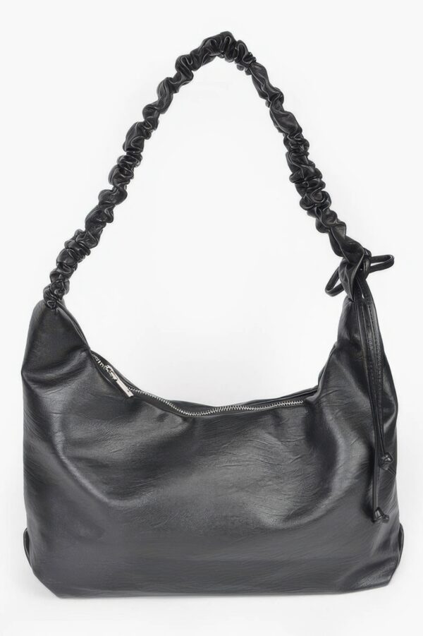 Faux Leather Hobo Bag – Soft Structured Silhouette