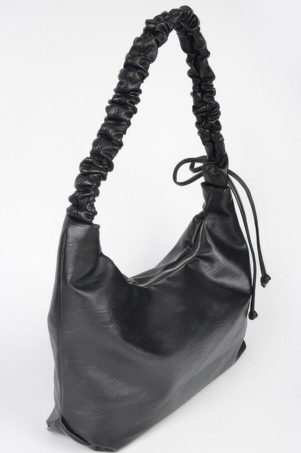 Faux Leather Hobo Bag – Soft Structured Silhouette