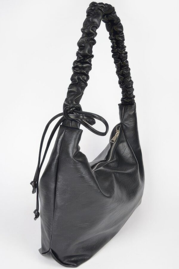 Faux Leather Hobo Bag – Soft Structured Silhouette