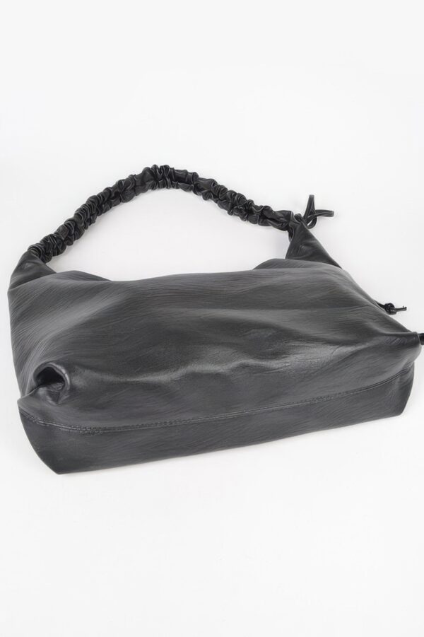 Faux Leather Hobo Bag – Soft Structured Silhouette