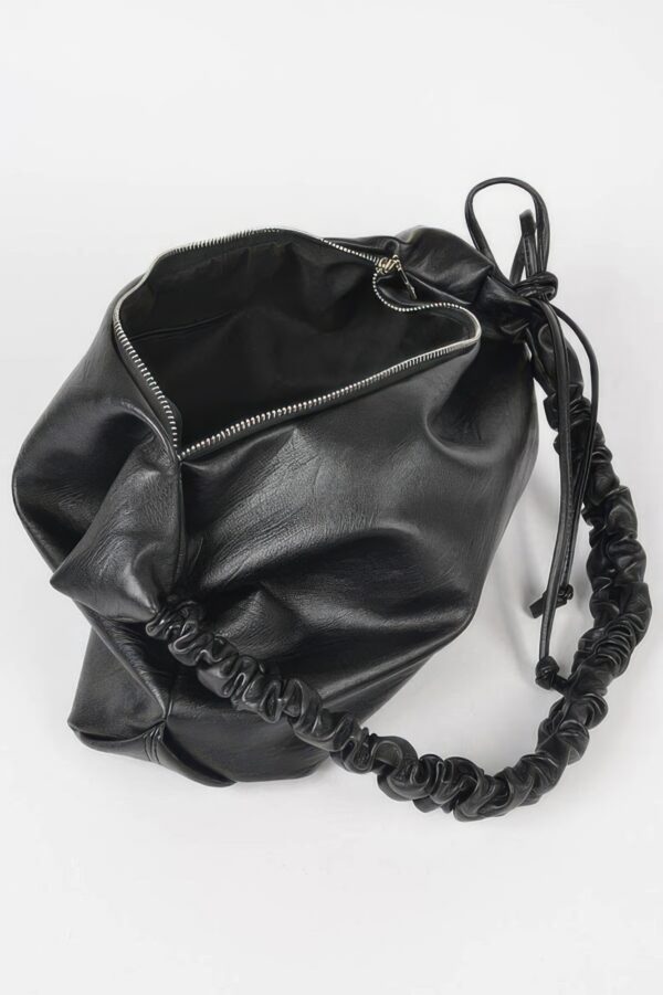 Faux Leather Hobo Bag – Soft Structured Silhouette