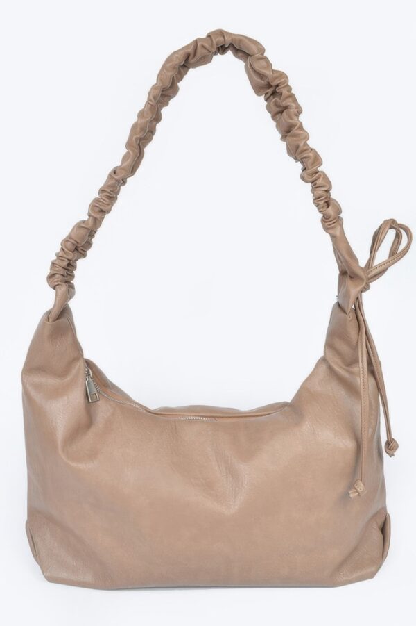 Faux Leather Hobo Bag – Soft Structured Silhouette