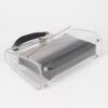 Clear Top-Handle Flap Bag with Removable Pouch