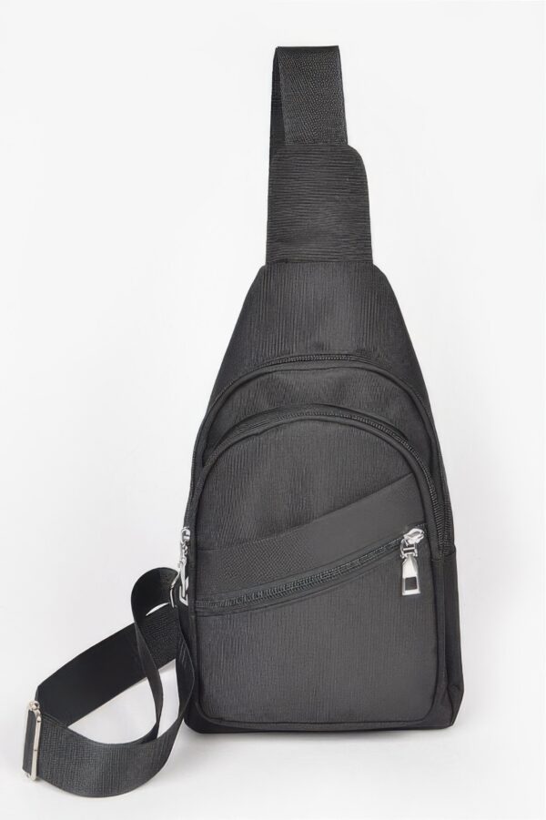 Slim Nylon Sling Bag with Mixed-Metal Hardware