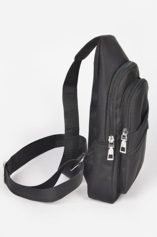 Slim Nylon Sling Bag with Mixed-Metal Hardware