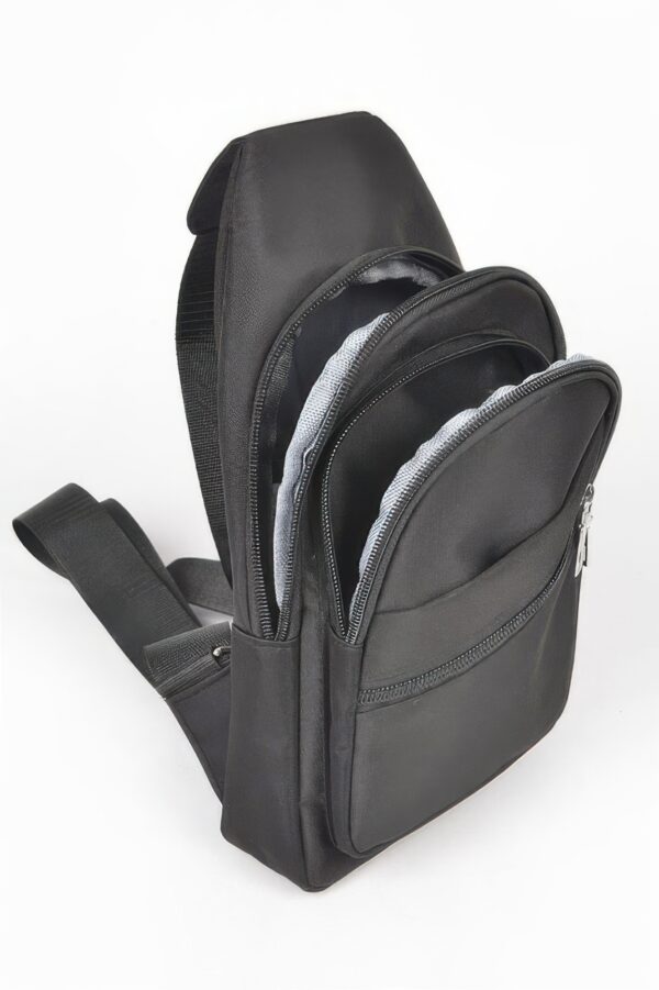 Slim Nylon Sling Bag with Mixed-Metal Hardware