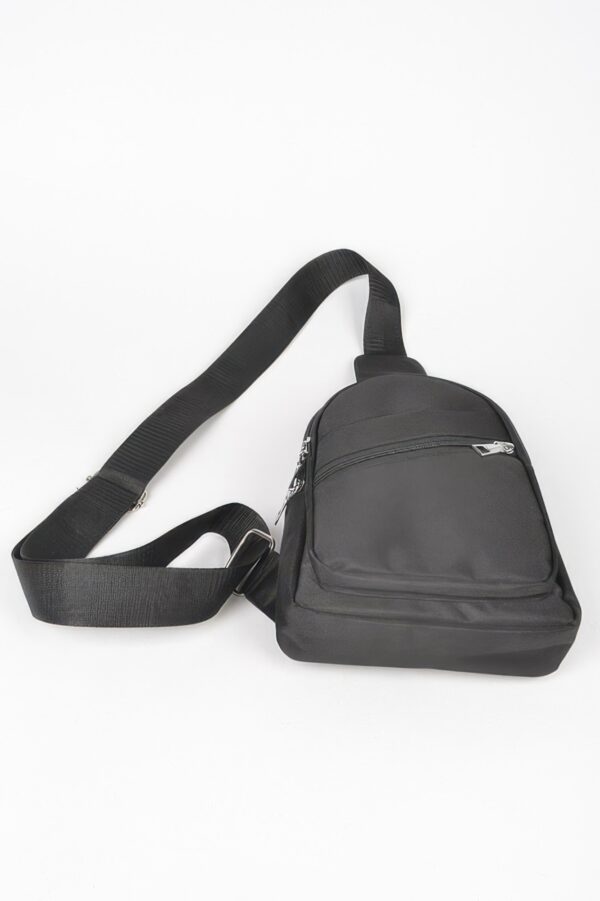 Slim Nylon Sling Bag with Mixed-Metal Hardware