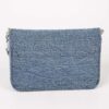 Denim Chain Flap Shoulder Bag – Structured Mini