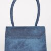 Denim Top-Handle Crossbody Bag – Mixed Metal Hardware