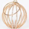 Rhinestone Round Cage Evening Bag – Mixed Metal