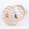 Rhinestone Round Cage Evening Bag – Mixed Metal