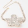 Flower Pearl Triple Wrap Necklace – Layered Floral Pearls