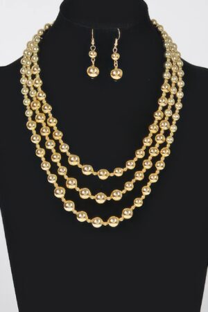 CCB Ball Necklace Set – Smooth Sphere Layering