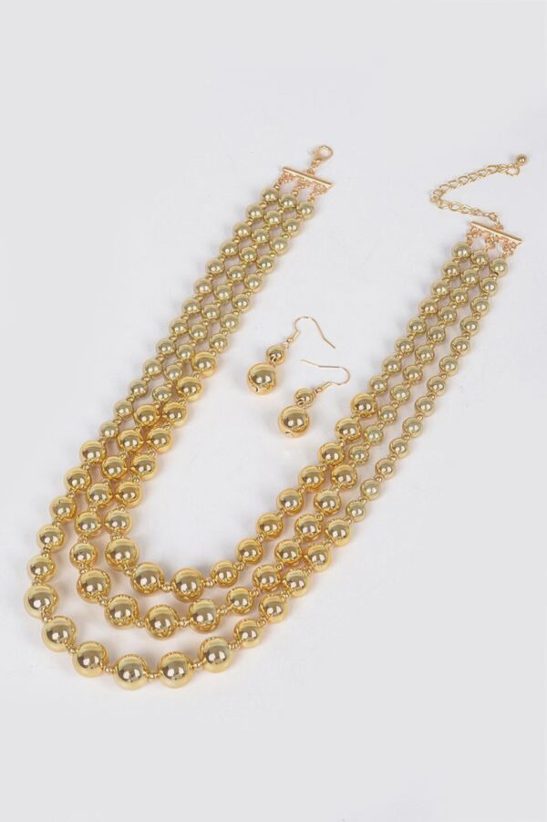 CCB Ball Necklace Set – Smooth Sphere Layering