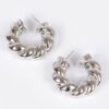 Gold-Plated Structured Earrings – Polished 1.35in