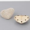 Double Heart Stud Earrings – Polished Romantic Accent