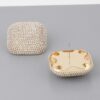 Rhinestone Glitter Statement Earrings – 1.5 in