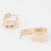Open Cuff Earrings – Polished Plated Curve