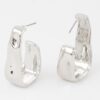 Open Cuff Earrings – Polished Plated Curve