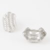 Slim Ribbed Hoop Earrings – Textured Hoops