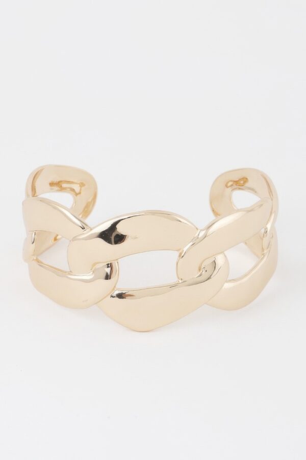 Openwork Cuff Bracelet – Sculptural Cutout Design