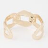 Openwork Cuff Bracelet – Sculptural Cutout Design