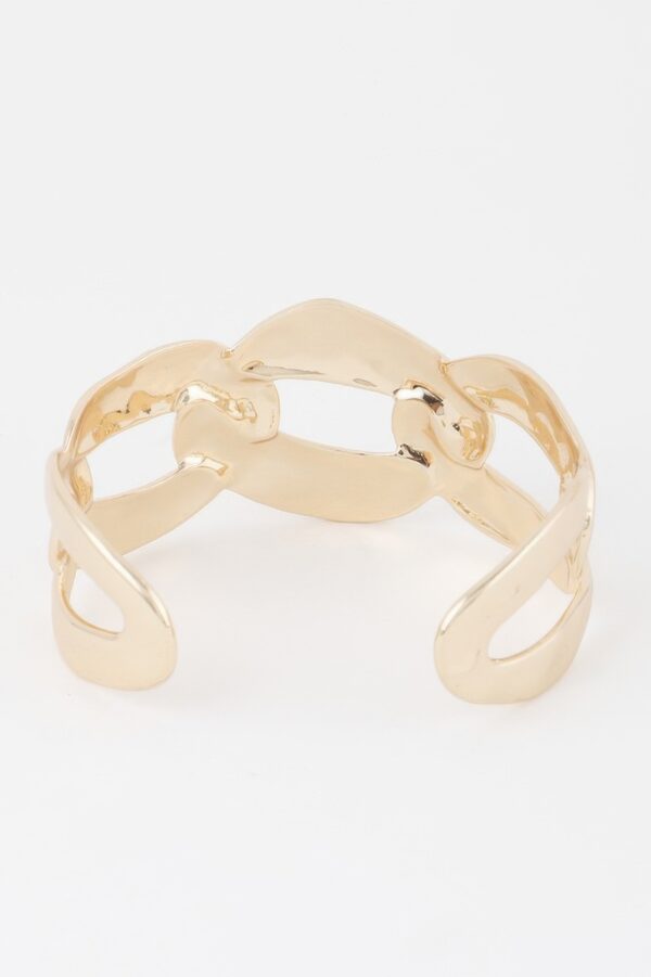 Openwork Cuff Bracelet – Sculptural Cutout Design