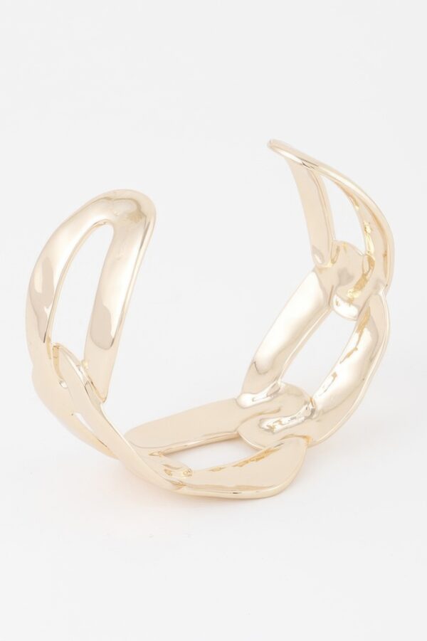 Openwork Cuff Bracelet – Sculptural Cutout Design