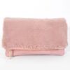 Fluffy Foldable Hand Clutch – Faux Fur Accent