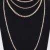 Multi-Layer Rhinestone Necklace – 17 inch Layered Shine