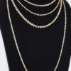 Multi-Layer Rhinestone Necklace – 17 inch Layered Shine