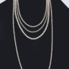 Multi-Layer Rhinestone Necklace – 17 inch Layered Shine