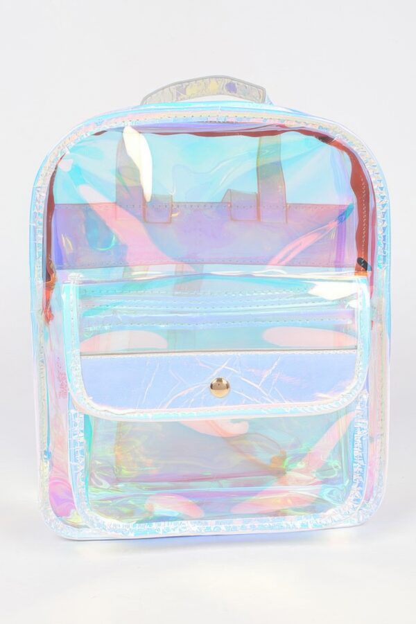 Hologram PVC Backpack – Structured Compact Silhouette