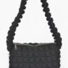 Embossed Cotton Shoulder Bag – Textured Soft Silhouette