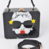 Pop Star Acrylic Box Clutch – Mixed Metal Accents