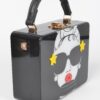 Pop Star Acrylic Box Clutch – Mixed Metal Accents