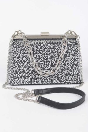 Hotfix Rhinestone Clutch – Structured Sparkle